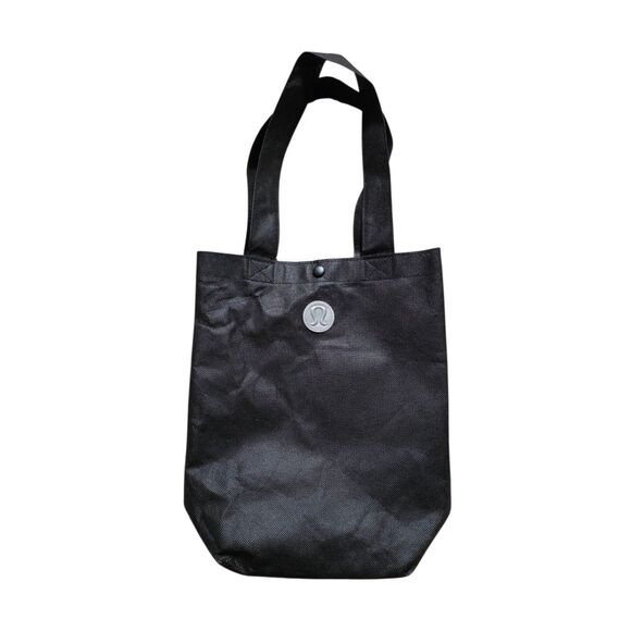 Lululemon Tuxedo Black And White Large Shopping Bag 2013 Limited Edition 8x10 - Picture 2 of 6